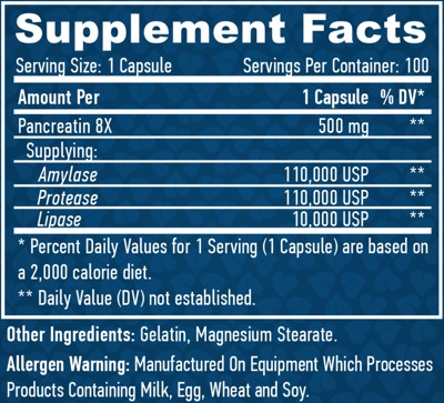 Super Pancreatin Enzymes - 100 капс